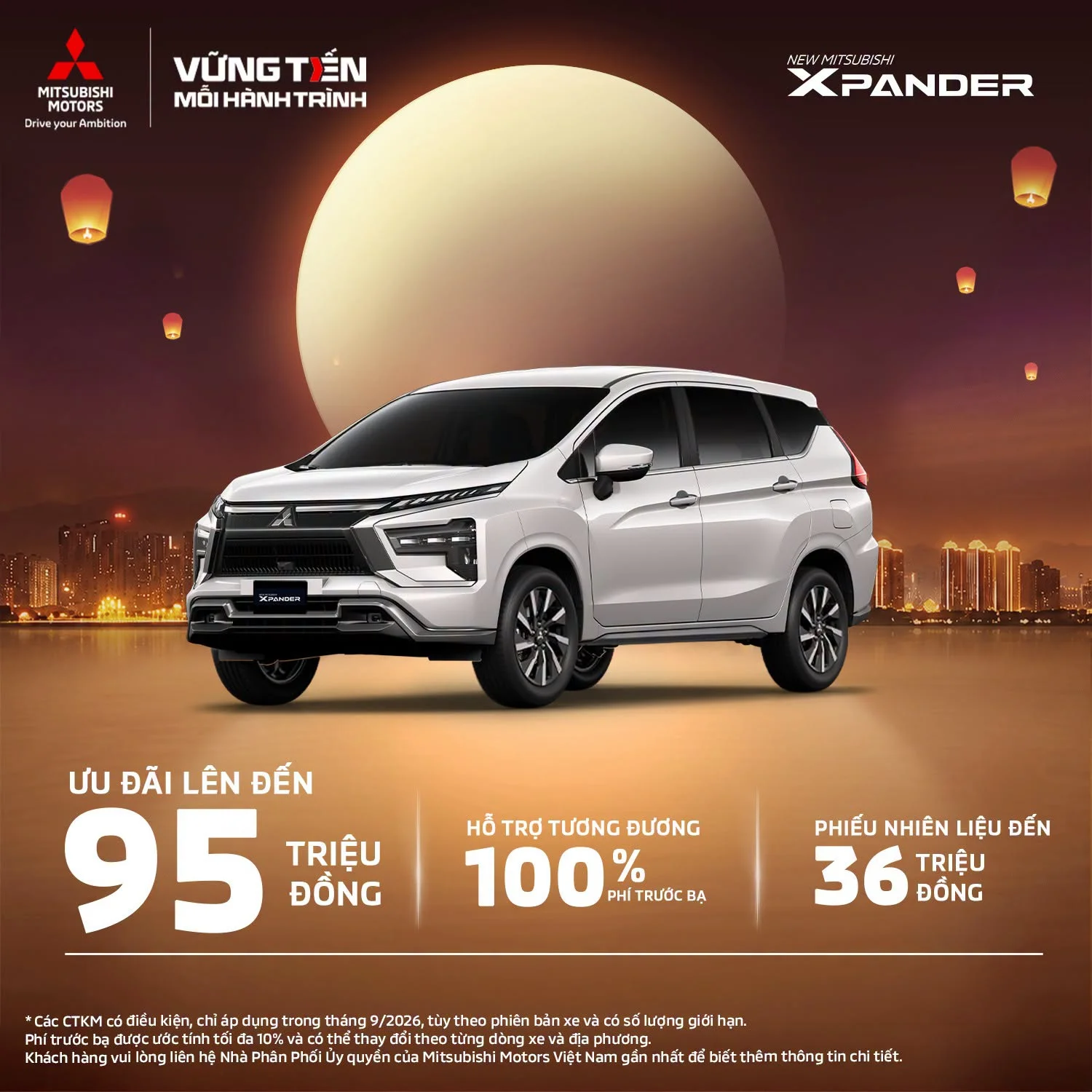 CHƯƠNG TRÌNH KHUYẾN MÃI MUA XE THÁNG 09/2026