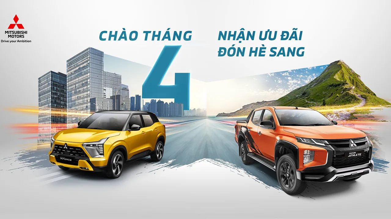 Bảng giá & Khuyến mãi mua xe Mitsubishi trong tháng 04/2024